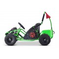 Rychlá motokára Dragon na baterii Zelená 30 km/h + Motor 1000 W + Nafouknutá kola + Nastavení sedadla + Pásy