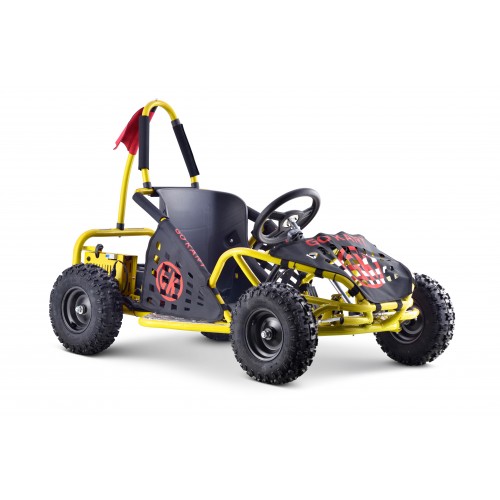 Rychlá motokára Dragon na baterii 30 km/h + motor 1000 W + nafouknutá kola + nastavení sedadla + pásy
