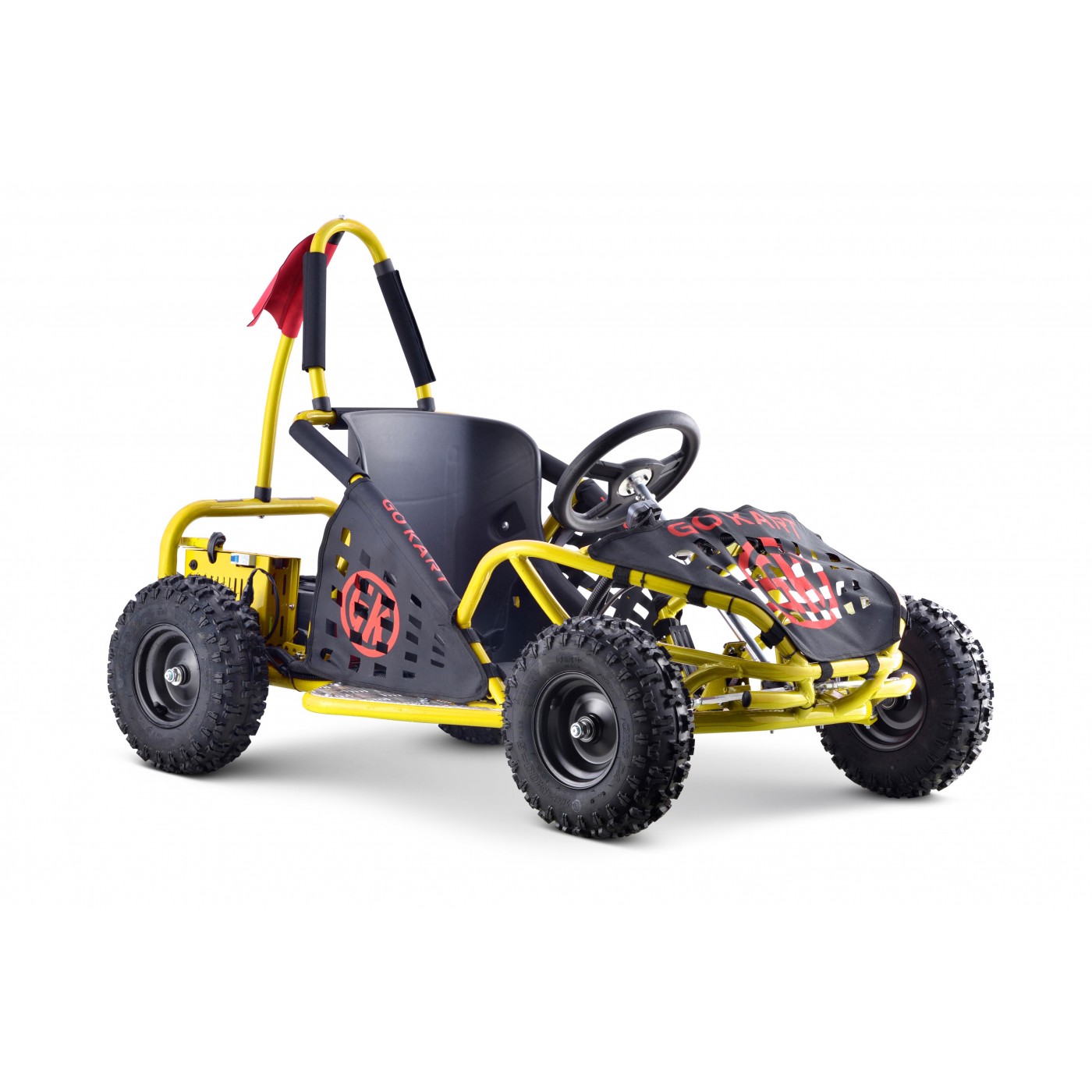 Rychlá motokára Dragon na baterii 30 km/h + motor 1000 W + nafouknutá kola + nastavení sedadla + pásy