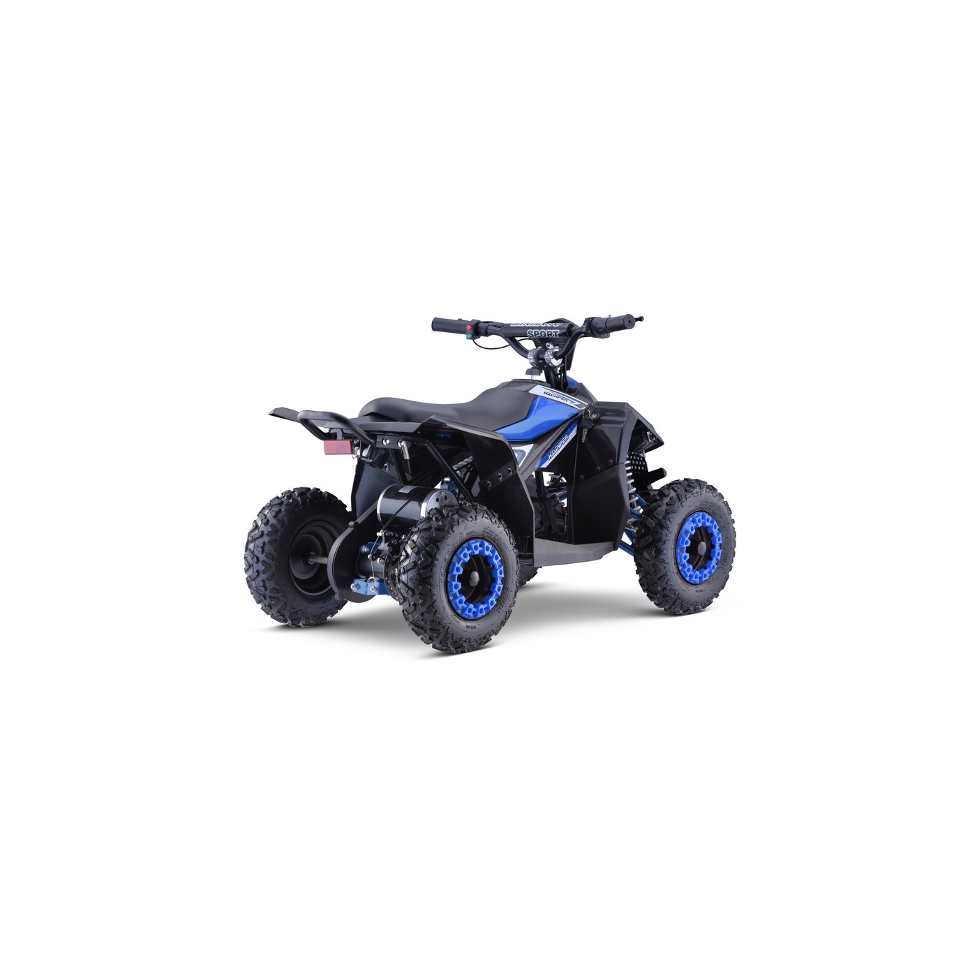 Quad E-STAR na baterii modrá 35km/h + střídavý motor 1000W + nafouknutá kola + nastavení sedadla
