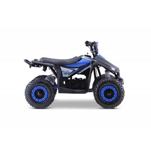 Quad E-STAR na baterii modrá 35km/h + střídavý motor 1000W + nafouknutá kola + nastavení sedadla