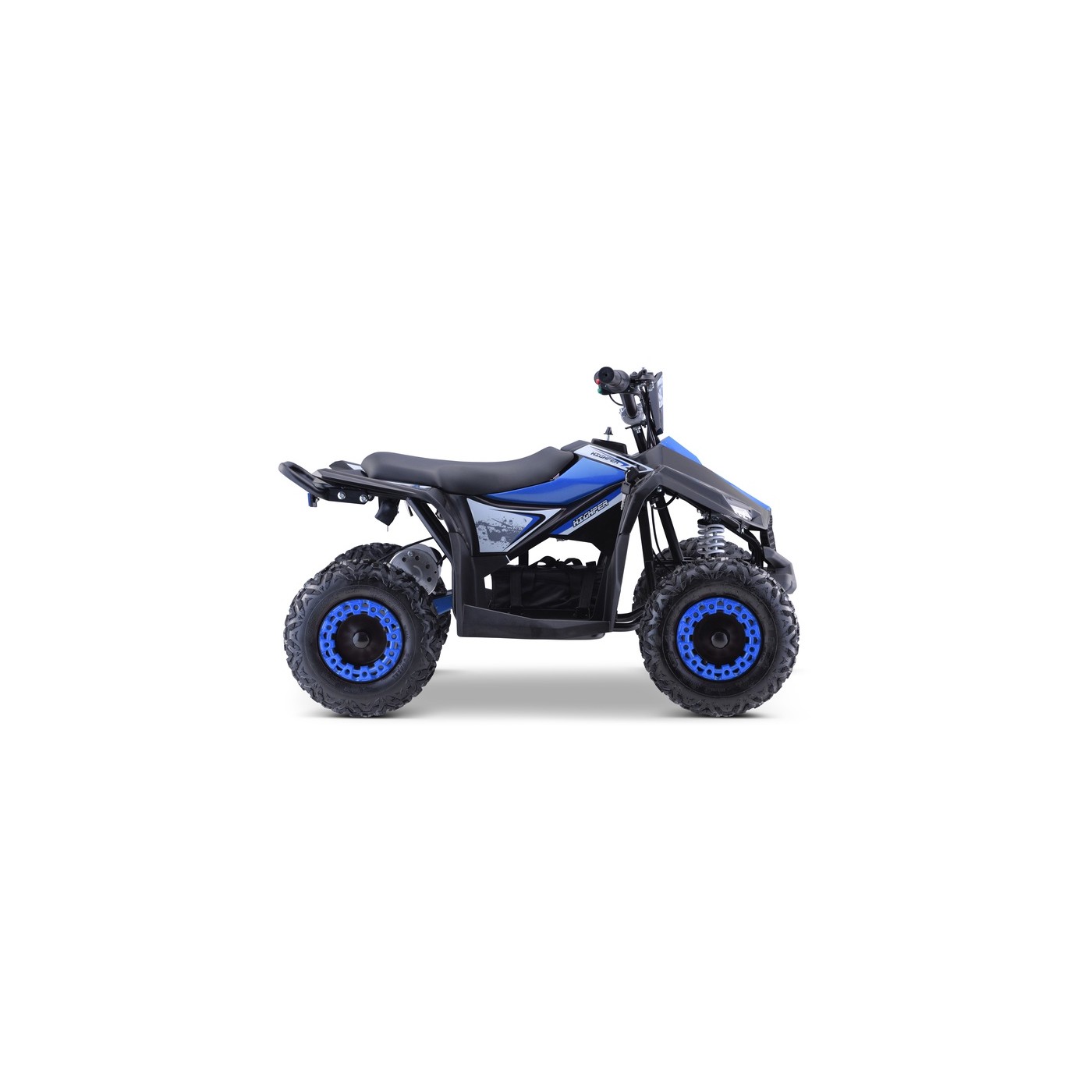 Quad E-STAR na baterii modrá 35km/h + střídavý motor 1000W + nafouknutá kola + nastavení sedadla
