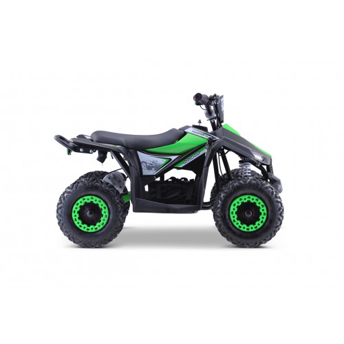 Quad E-STAR na baterii Zelená 35km/h + Bezkartáčový motor 1000W + Nafouknutá kola + Nastavení sedadla