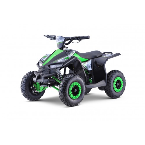 Quad E-STAR na baterii Zelená 35km/h + Bezkartáčový motor 1000W + Nafouknutá kola + Nastavení sedadla
