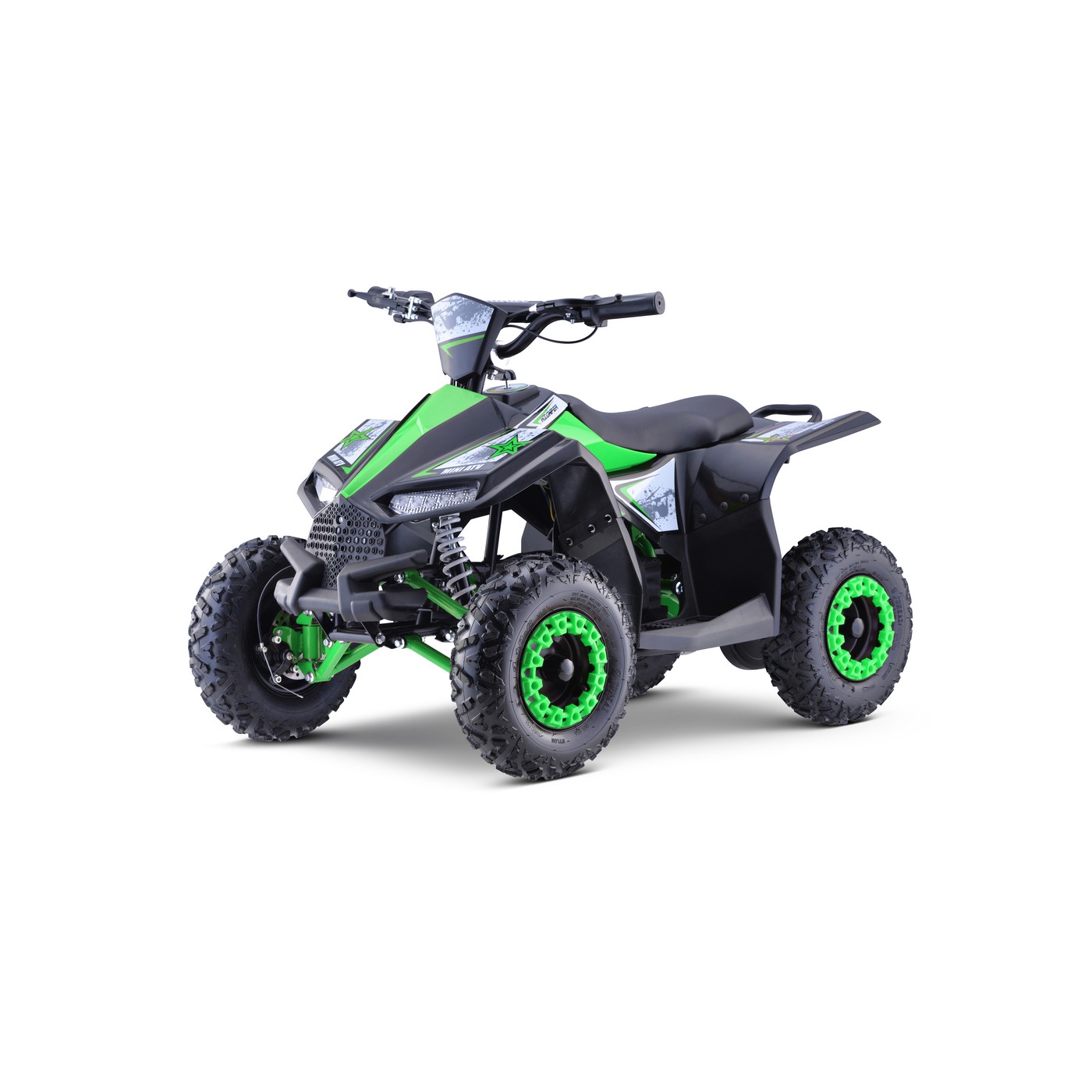 Quad E-STAR na baterii Zelená 35km/h + Bezkartáčový motor 1000W + Nafouknutá kola + Nastavení sedadla