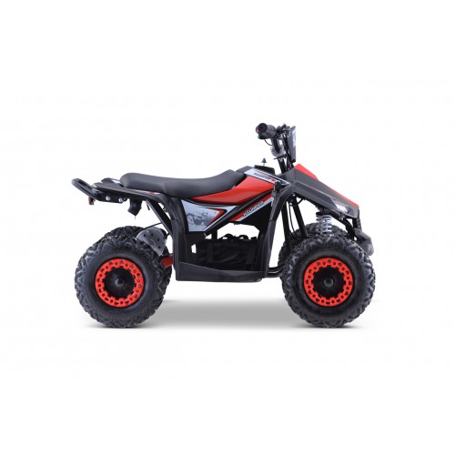 Quad E-STAR na baterii červená 35km/h + střídavý motor 1000W + nafouknutá kola + nastavení sedadla