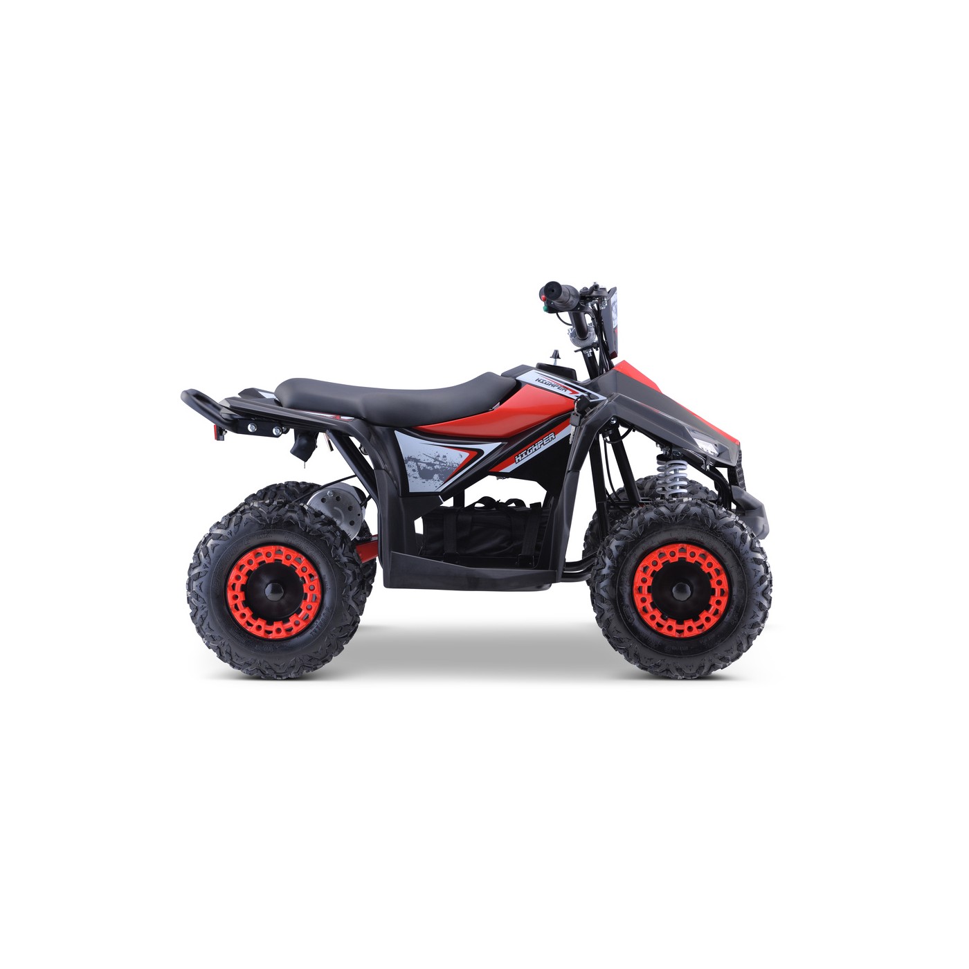 Quad E-STAR na baterii červená 35km/h + střídavý motor 1000W + nafouknutá kola + nastavení sedadla