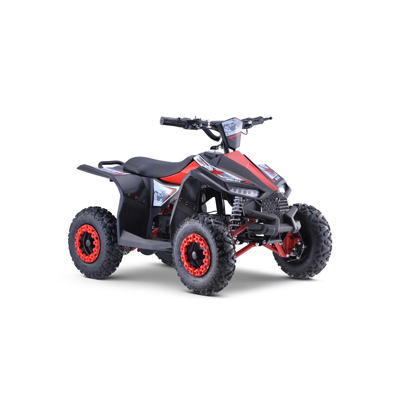 Quad E-STAR na baterii červená 35km/h + střídavý motor 1000W + nafouknutá kola + nastavení sedadla