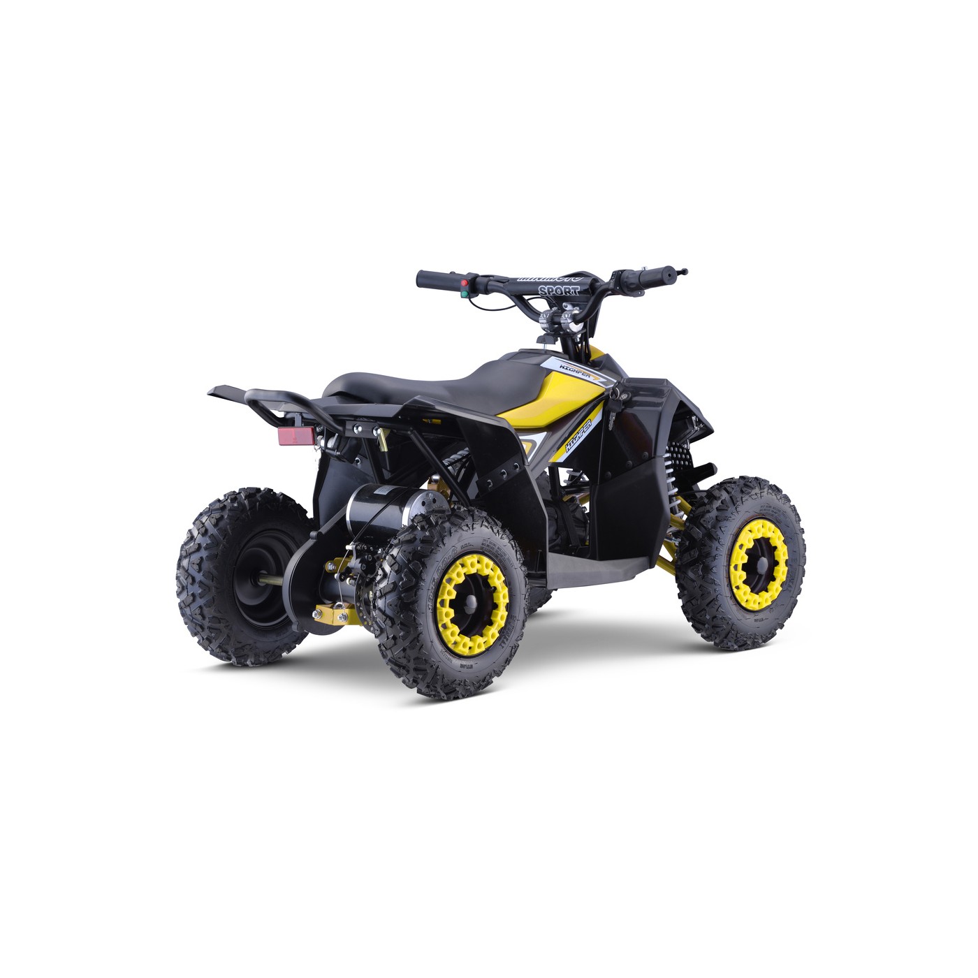 Quad E-STAR na baterii žlutá 35 km/h + střídavý motor 1000 W + nafouknutá kola + nastavení sedadla