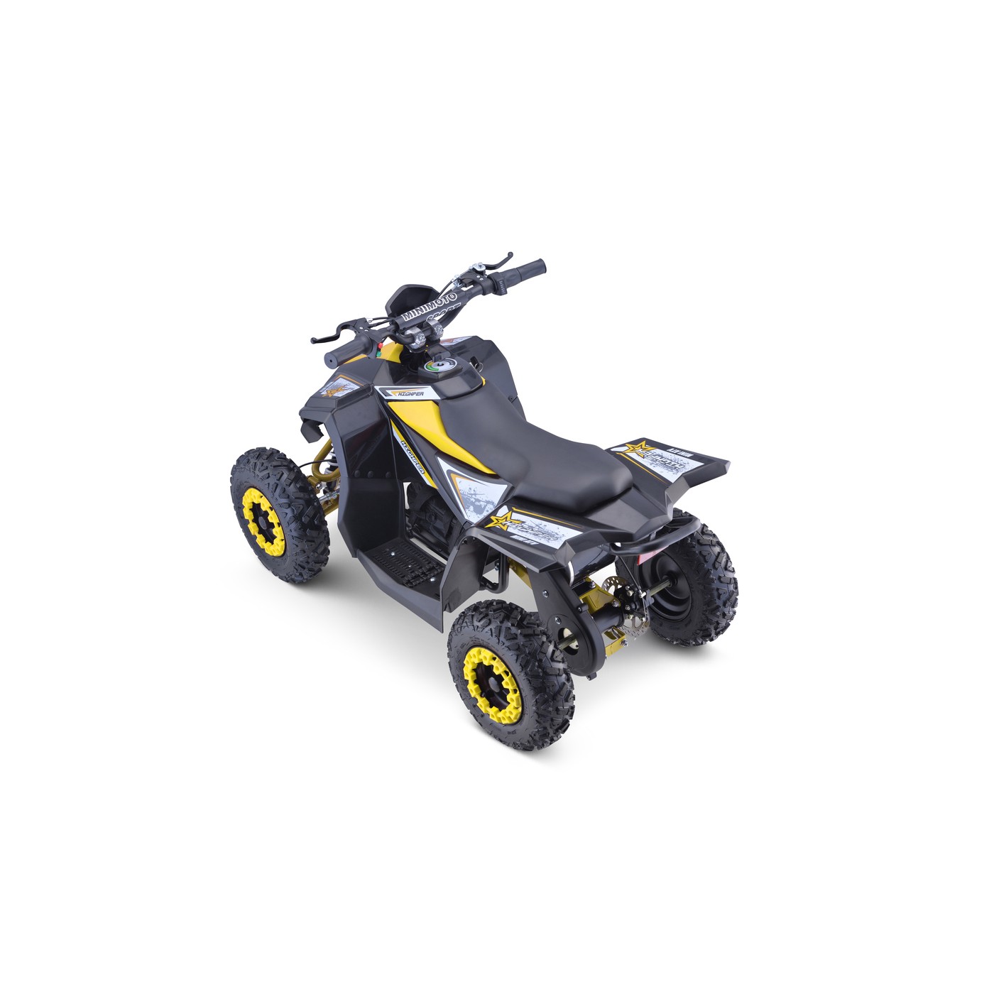 Quad E-STAR na baterii žlutá 35 km/h + střídavý motor 1000 W + nafouknutá kola + nastavení sedadla