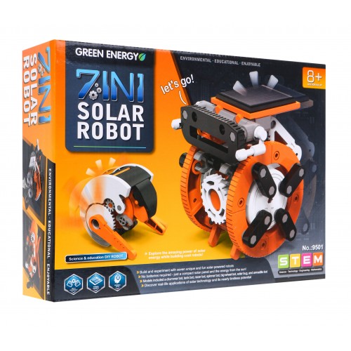 Sada solárních robotů k sestavení 7v1 pro děti 8+ interaktivních funkcí