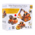 Vzdělávací sada solárních stavebních vozidel 3v1 pro děti Bagr Míchačka betonu Truck Buldozer