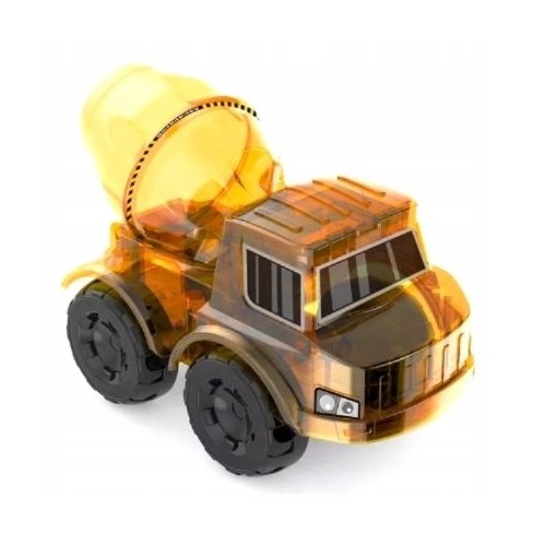Vzdělávací sada solárních stavebních vozidel 3v1 pro děti Bagr Míchačka betonu Truck Buldozer