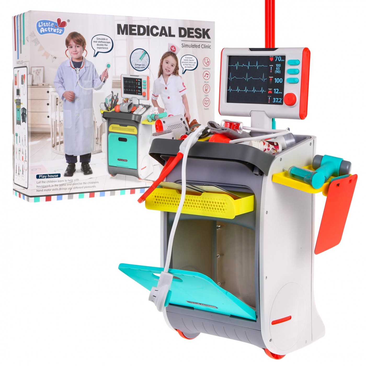 Dětský kočárek 3+ Interaktivní rentgenové funkce Příslušenství pro EKG 20+ el.