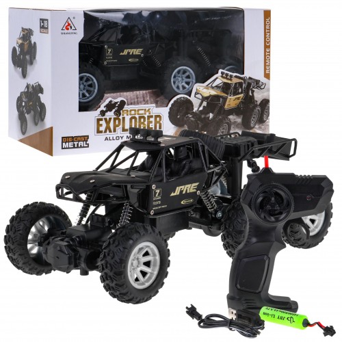 Rock Explorer Metal Crawler 4x4 Dětské 8+ Dálkové ovládání 1:18 Guma 6 Koleček