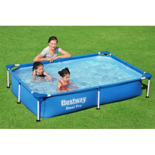 Ocelový bazén Splash Jr Steel Pro BESTWAY 221x150x43cm + opravná sada