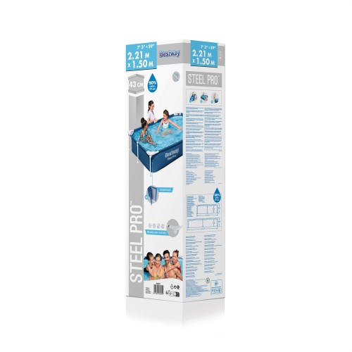 Ocelový BAZÉN SplashJr Steel Pro 221x150x43 BESTWAY + Opravárenská sada