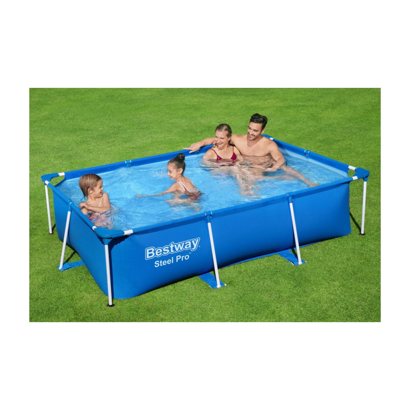BESTWAY Jr Steel Pro Zahradní nerezový bazén 259x170x61cm