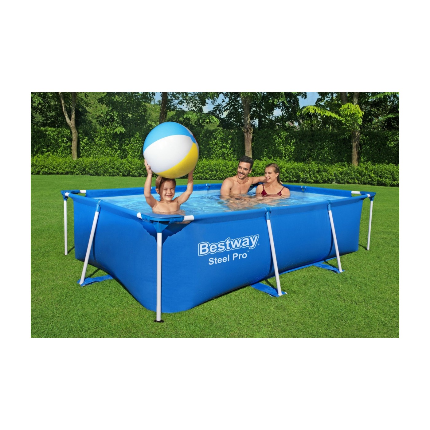 BESTWAY Jr Steel Pro Zahradní nerezový bazén 259x170x61cm