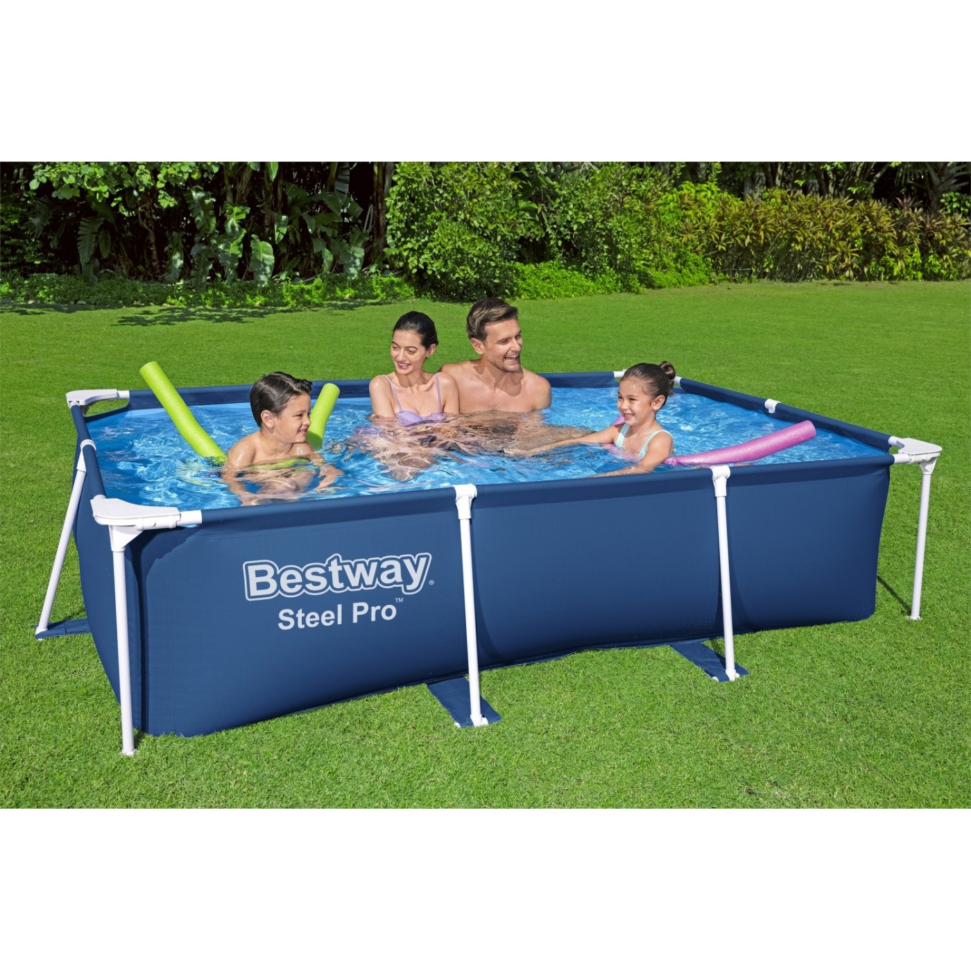 DeluxeJr Steel Pro Ocelový BAZÉN 259X170X61 BESTWAY pro zahradu