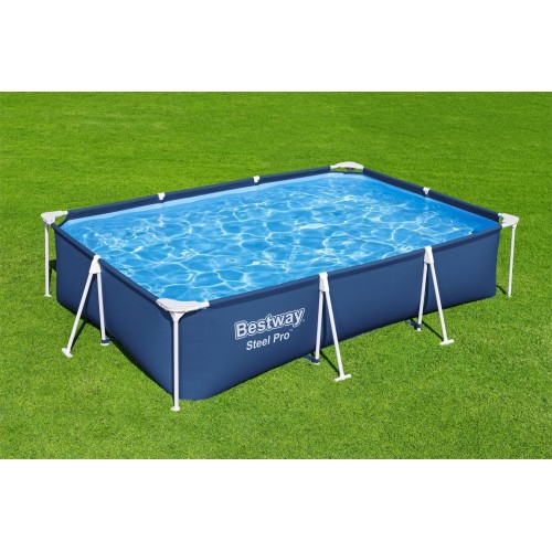 Steel Pro Ocelový bazén 300x201x66 Obdélníkový BESTWAY