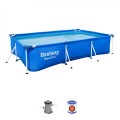 BESTWAY 3v1 Deluxe Steel Pro Steel Pool 300x201x66cm + Pumpa + Filtr