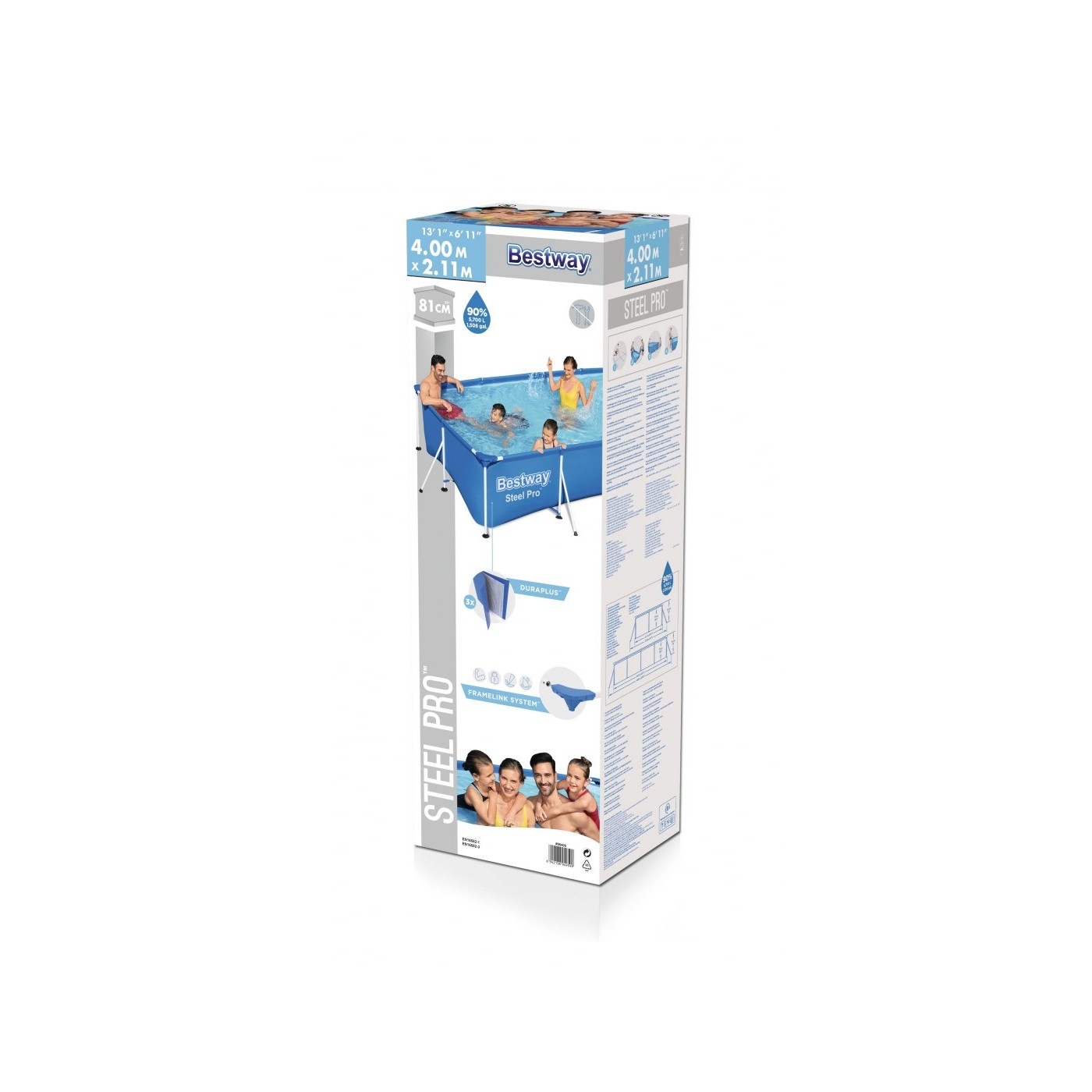 Family Steel Pro BESTWAY OCELOVÝ BAZÉN 400x211x81cm + Opravárenská sada