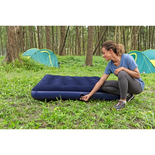 Nafukovací cestovní matrace BESTWAY 191x137x22cm pro 2 osoby Aeroluxe + opravná tyč