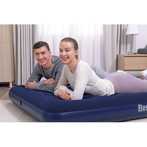 Nafukovací cestovní matrace BESTWAY 191x137x22cm pro 2 osoby Aeroluxe + opravná tyč