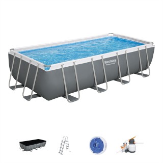 Elektrický ocelový rám bazén 549x274x122 18x9FT BESTWAY 6v1 + pískové čerpadlo