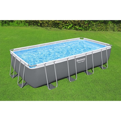 Elektrický ocelový rám bazén 549x274x122 18x9FT BESTWAY 6v1 + pískové čerpadlo