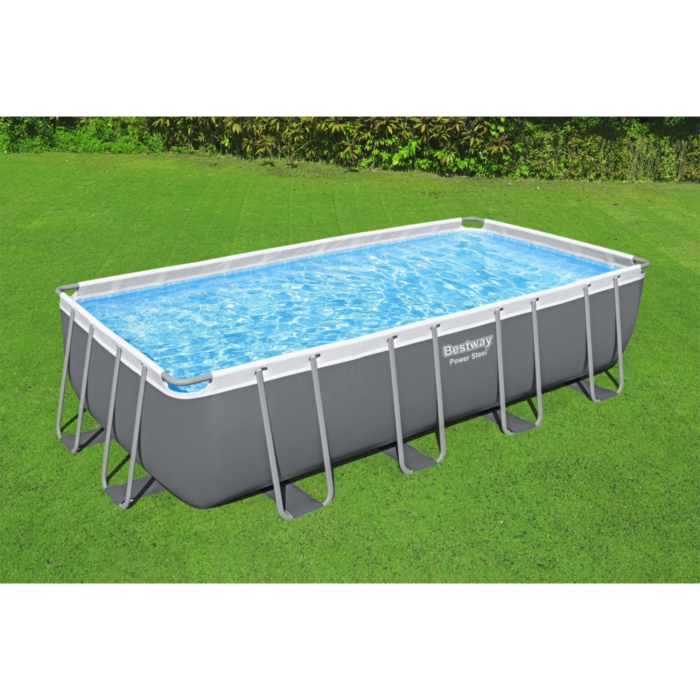 Elektrický ocelový rám bazén 549x274x122 18x9FT BESTWAY 6v1 + pískové čerpadlo