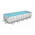 BESTWAY 640x274x132cm 21x9FT 6v1 rámový bazén Power Steel + pískové čerpadlo