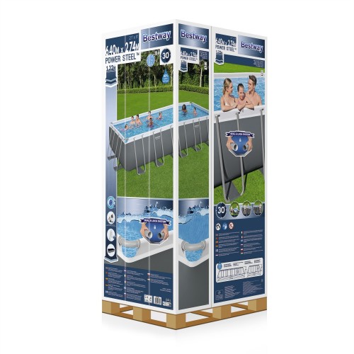 rámový bazén Power Steel 640x274x132 21x9FT BESTWAY 6v1 + Pískové čerpadlo