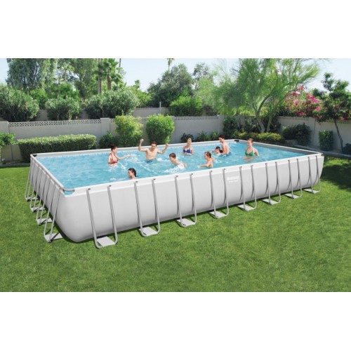 BESTWAY 6v1 rámový bazén Power Steel 956x488x132cm 31x16FT + pískové čerpadlo