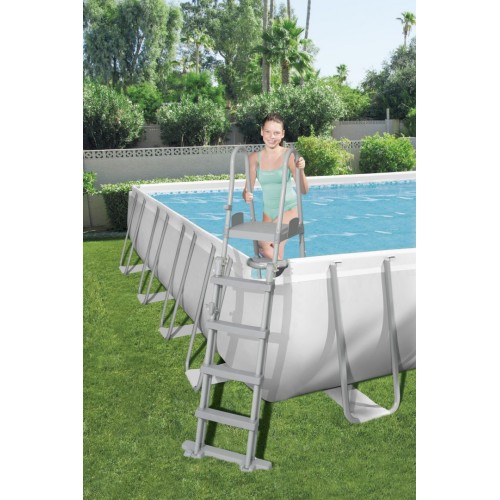 BESTWAY 6v1 rámový bazén Power Steel 956x488x132cm 31x16FT + pískové čerpadlo