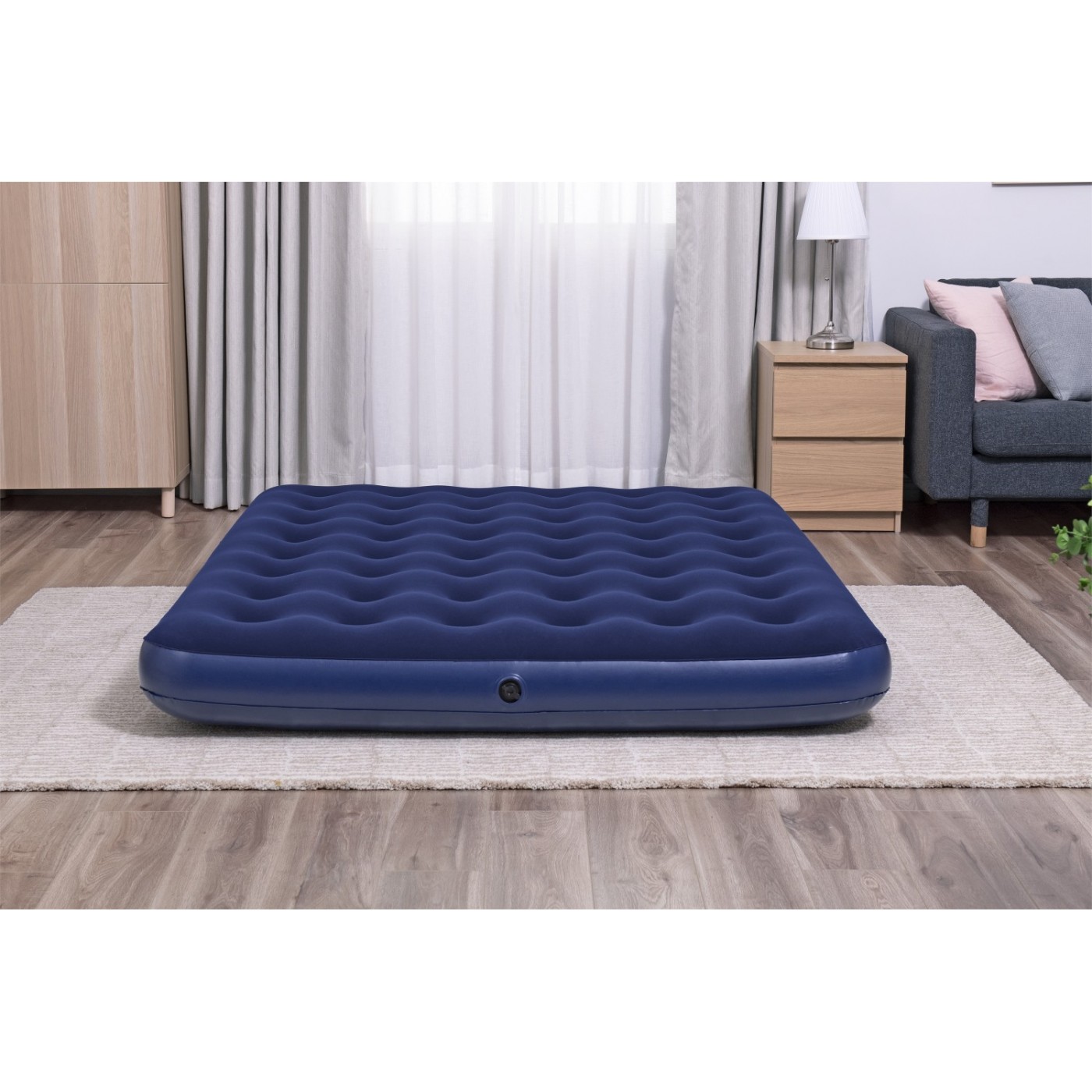 Matrace na spaní BESTWAY 203x152x22cm pro 2 osoby s vločkovým vzduchem + opravná sada