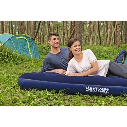 Matrace na spaní BESTWAY 203x152x22cm pro 2 osoby s vločkovým vzduchem + opravná sada