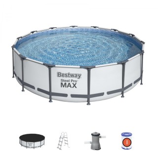 Steel Pro MAX Rack Pool 427x107cm 14ft BESTWAY 5v1 + Příslušenství