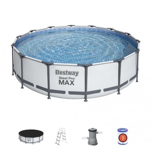 Steel Pro MAX Rack Pool 427x107cm 14ft BESTWAY 5v1 + Příslušenství
