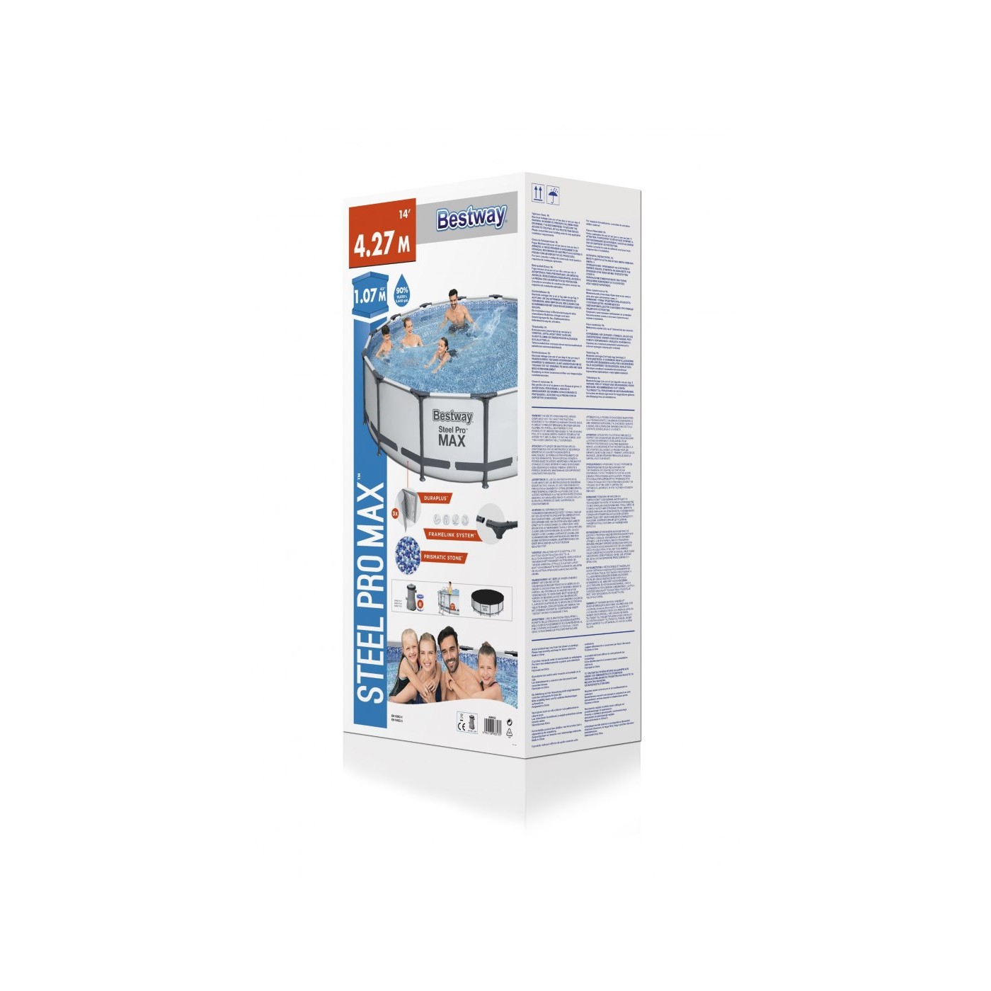Steel Pro MAX Rack Pool 427x107cm 14ft BESTWAY 5v1 + Příslušenství