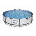 Steel Pro MAX 457x107 15 stop ocelový BAZÉN ŠEDÝ BESTWAY 5v1 + příslušenství