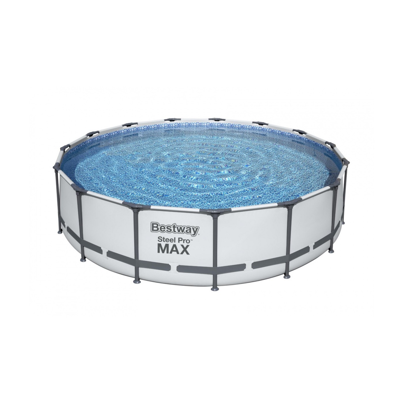 Steel Pro MAX 457x107 15 stop ocelový BAZÉN ŠEDÝ BESTWAY 5v1 + příslušenství