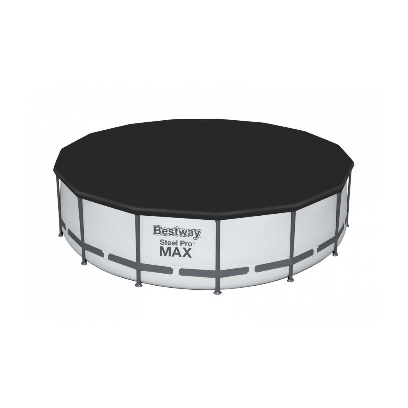 Steel Pro MAX 457x107 15 stop ocelový BAZÉN ŠEDÝ BESTWAY 5v1 + příslušenství