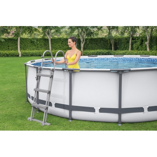 Steel Pro MAX 457x107 15 stop ocelový BAZÉN ŠEDÝ BESTWAY 5v1 + příslušenství
