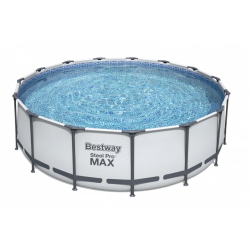 Steel Pro MAX 5in1 Rack POOL BESTWAY 457X122CM 15ft + Filtr pumpa + Doplňky