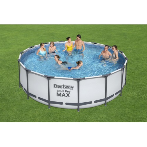 Steel Pro MAX 5in1 Rack POOL BESTWAY 457X122CM 15ft + Filtr pumpa + Doplňky