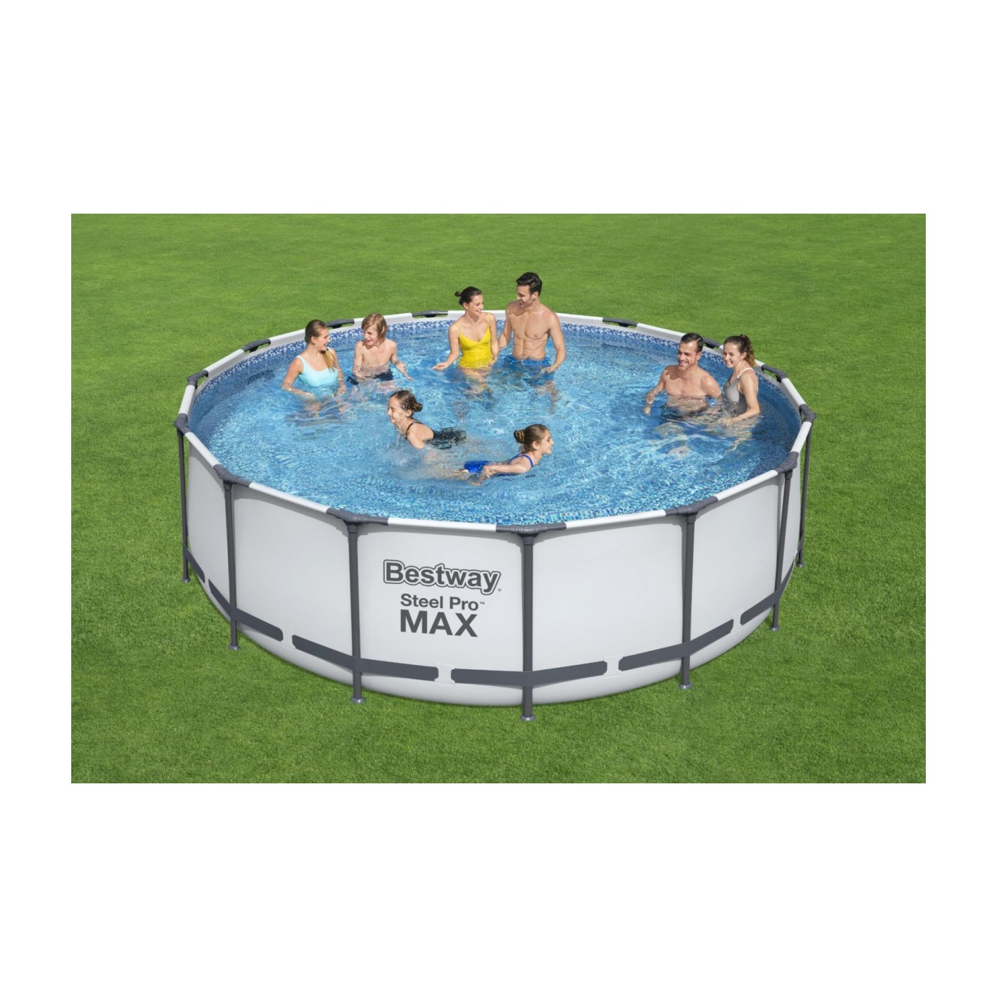 Steel Pro MAX 5in1 Rack POOL BESTWAY 457X122CM 15ft + Filtr pumpa + Doplňky