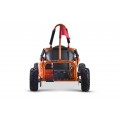 Gokart Fast Dragon na baterie motokárta oranžová 30km/h + motor 1000W + nafouknutá kola + nastavení sedadla + pásy