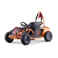 Gokart Fast Dragon na baterie motokárta oranžová 30km/h + motor 1000W + nafouknutá kola + nastavení sedadla + pásy